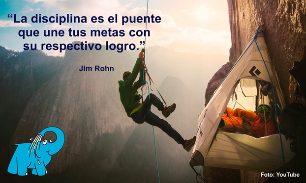 Una Enseñanza de Jim Rohn sobre La Disciplina, en La Frase del Día del Elefante Azul de Avilés